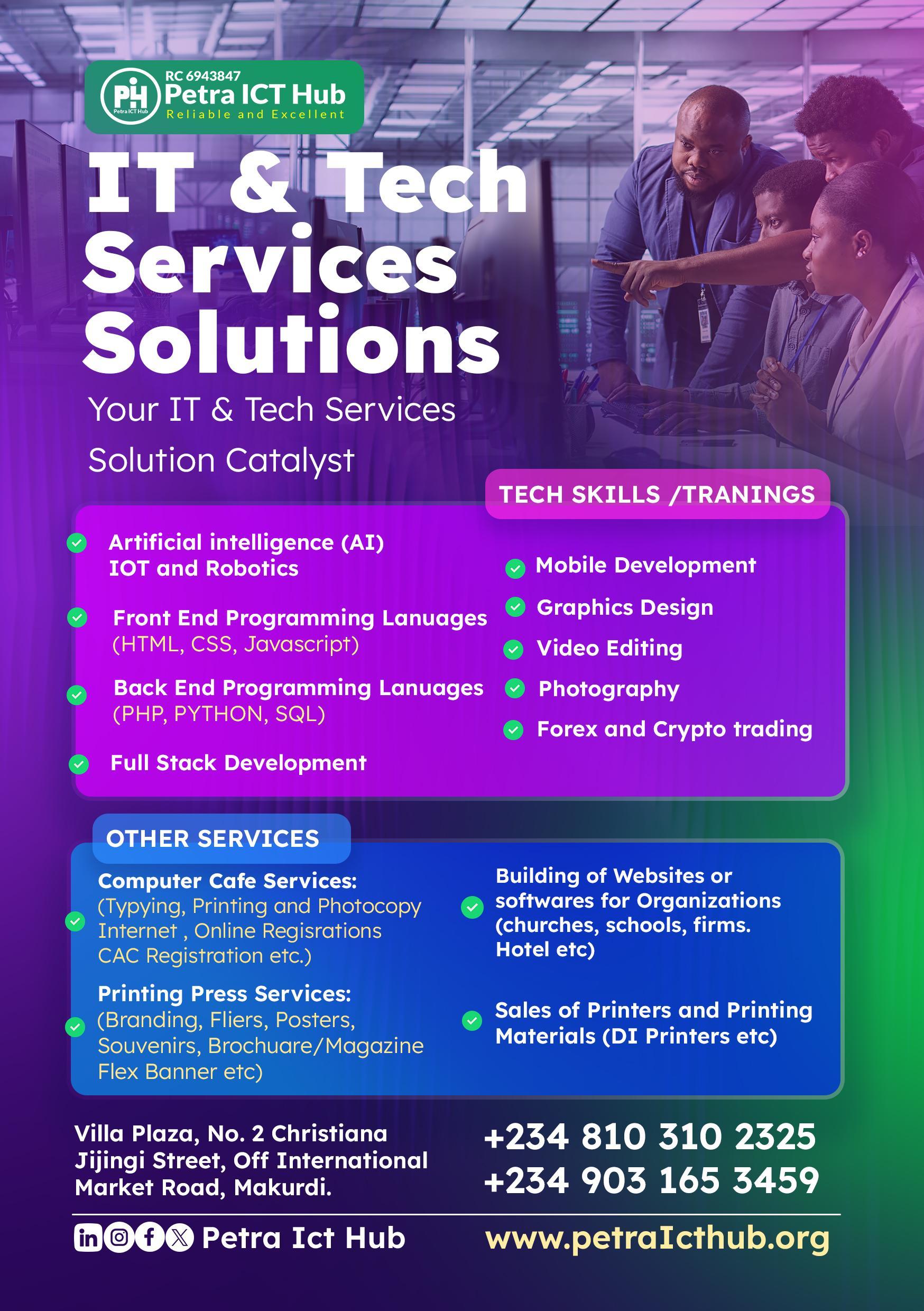 Petra ICT Hub - Training and Services